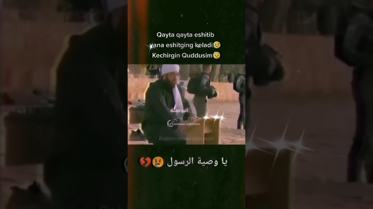 Aqso. Sen abadiy bizniki bo'lasan. Sen Rosulimiz vasiyatisan..! #quddus #aqsa #masjidulaqsa
