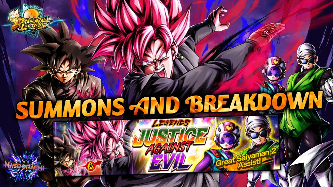 JUSTICE AGAINST EVIL! - Transforming Rose Summons and Character Breakdowns! - Dragon Ball Legends