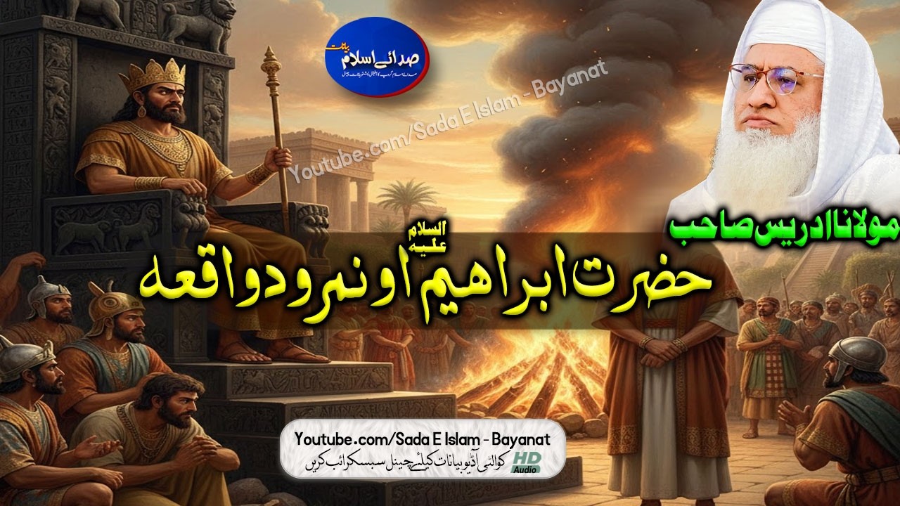 Molana M.Idrees Sahb Bayan |Hazrata Ibrahim A.S  O Namrood Waqea || مولانا محمد ادریس صاحب