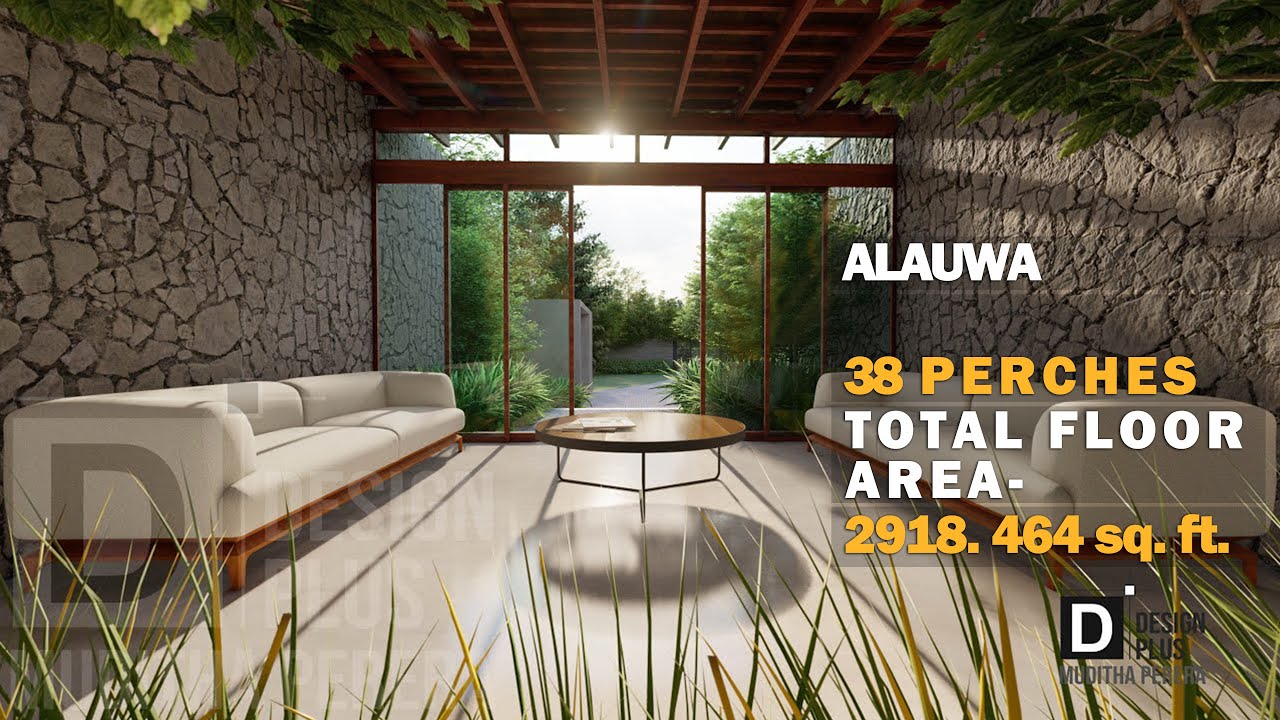 89.PROPOSED NEW HOUSE AT ALAUWA SRI LANKA (Land Size - 38 P/ Floor Area -2918.464 square ft.)