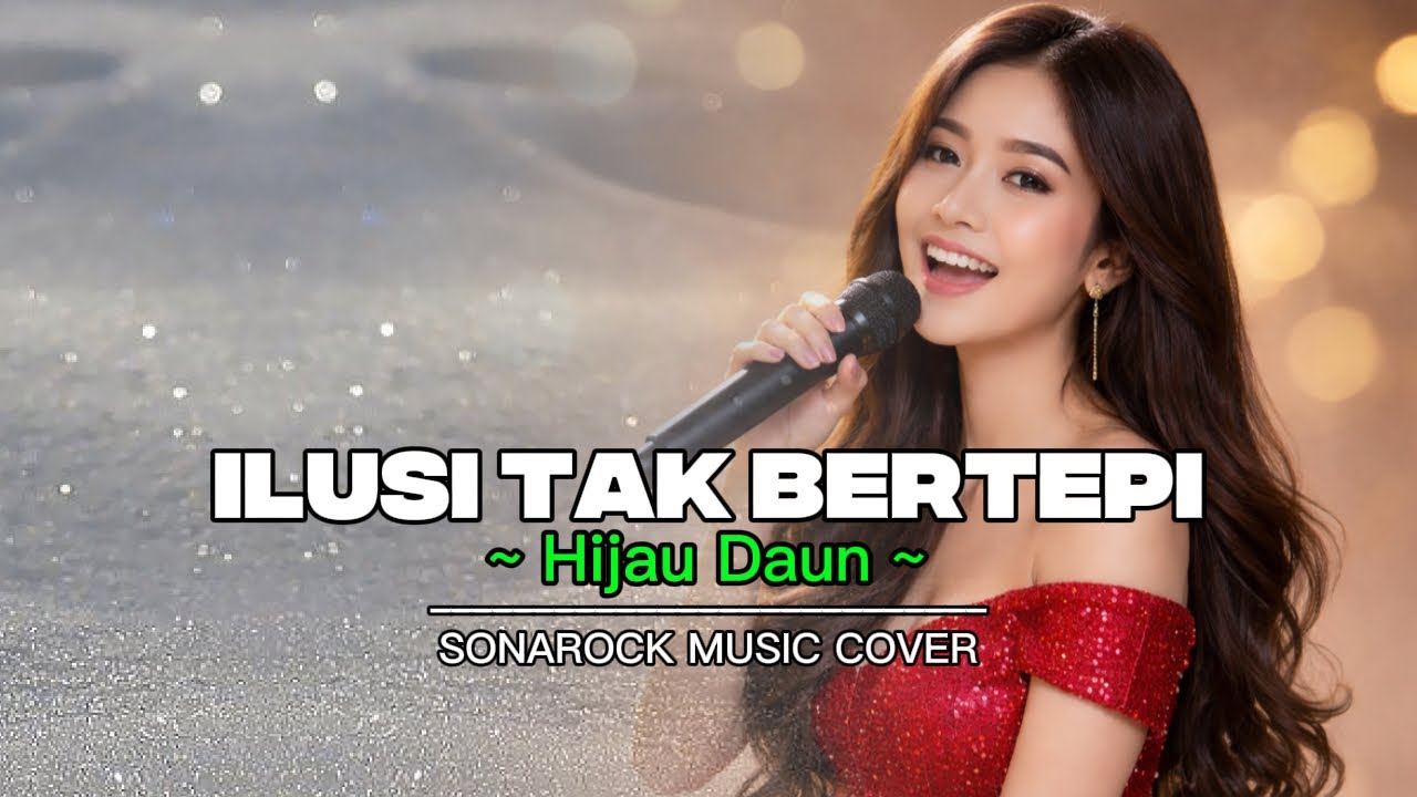 Ilusi Tak Bertepi - Hijau Daun | Video Lyric By Sonarock Music Cover { Vocal Female }