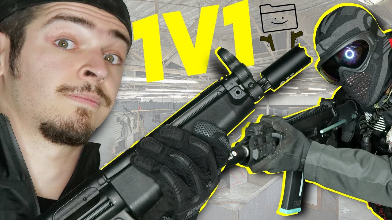 I Challenged Print Shoot Repeat To A 1v1 (Guntuber Vs. Airsofter)