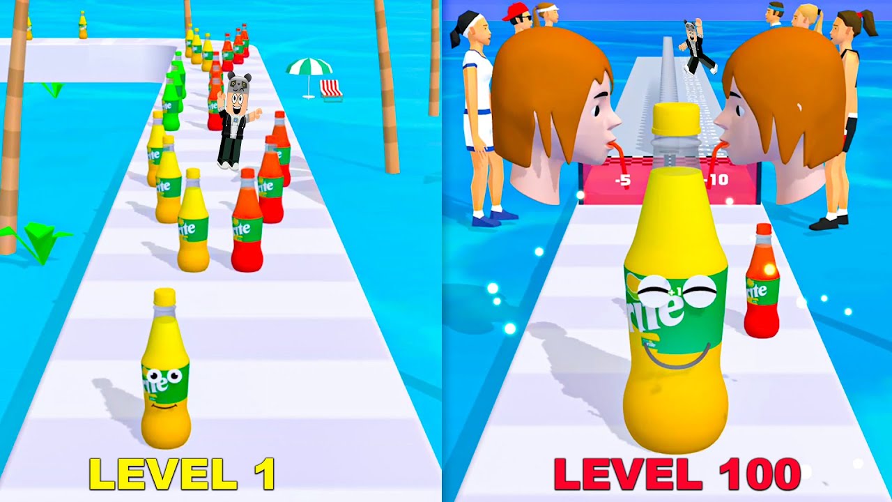 Meyve Suyu Ol ve Kocaman Olup Yolun Sonuna Var!! - Panda ile Juice Run