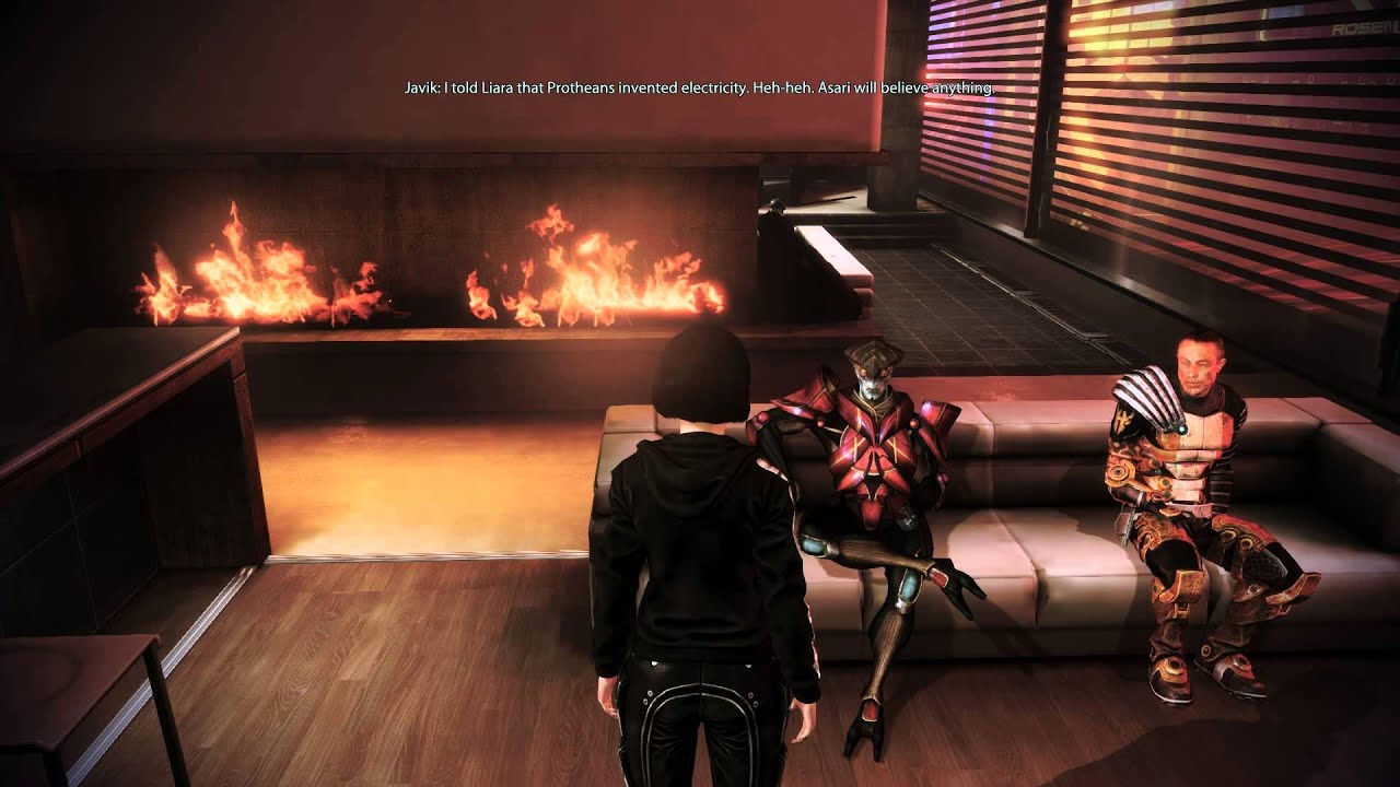 Mass Effect 3 Citadel DLC: Джавик троллит Лиару