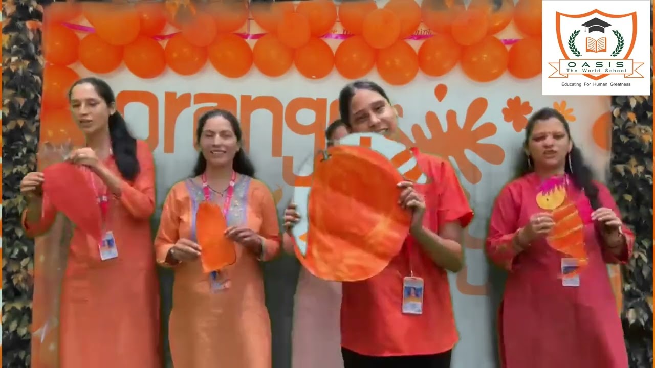 Orange day Celebration I Oasis School Teachers I Oasis the World School Haldwani