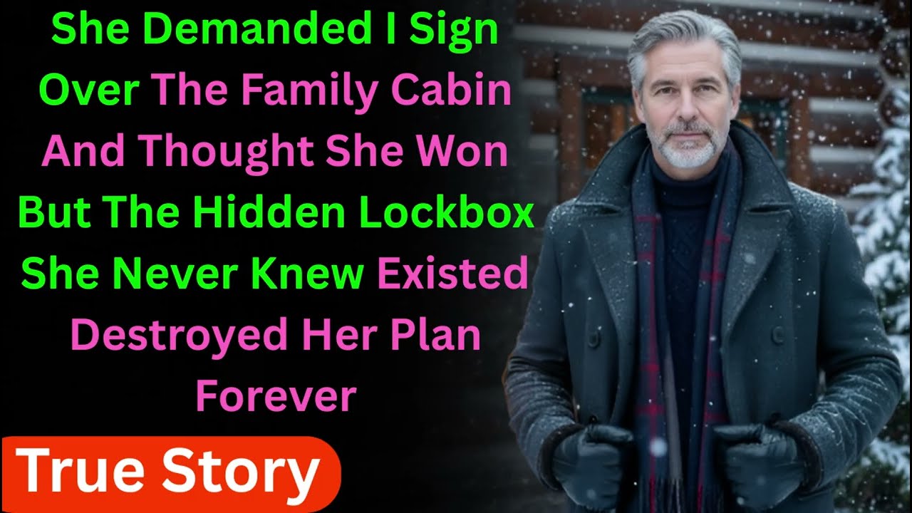 My Daughter-in-Law Demanded I Sign Over the Family Cabin… Then I Opened the Lockbox She Never