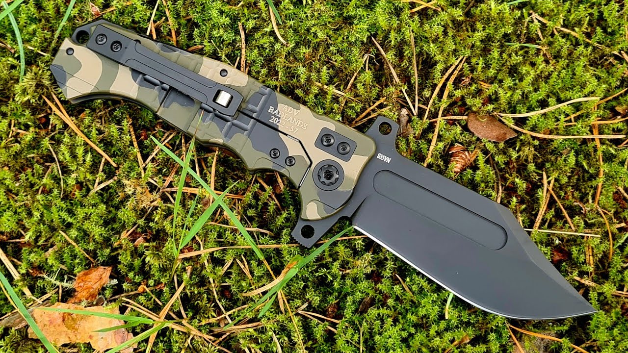 FOLDING MONSTER! Нож BOWIE CAMO Andre de Villiers
