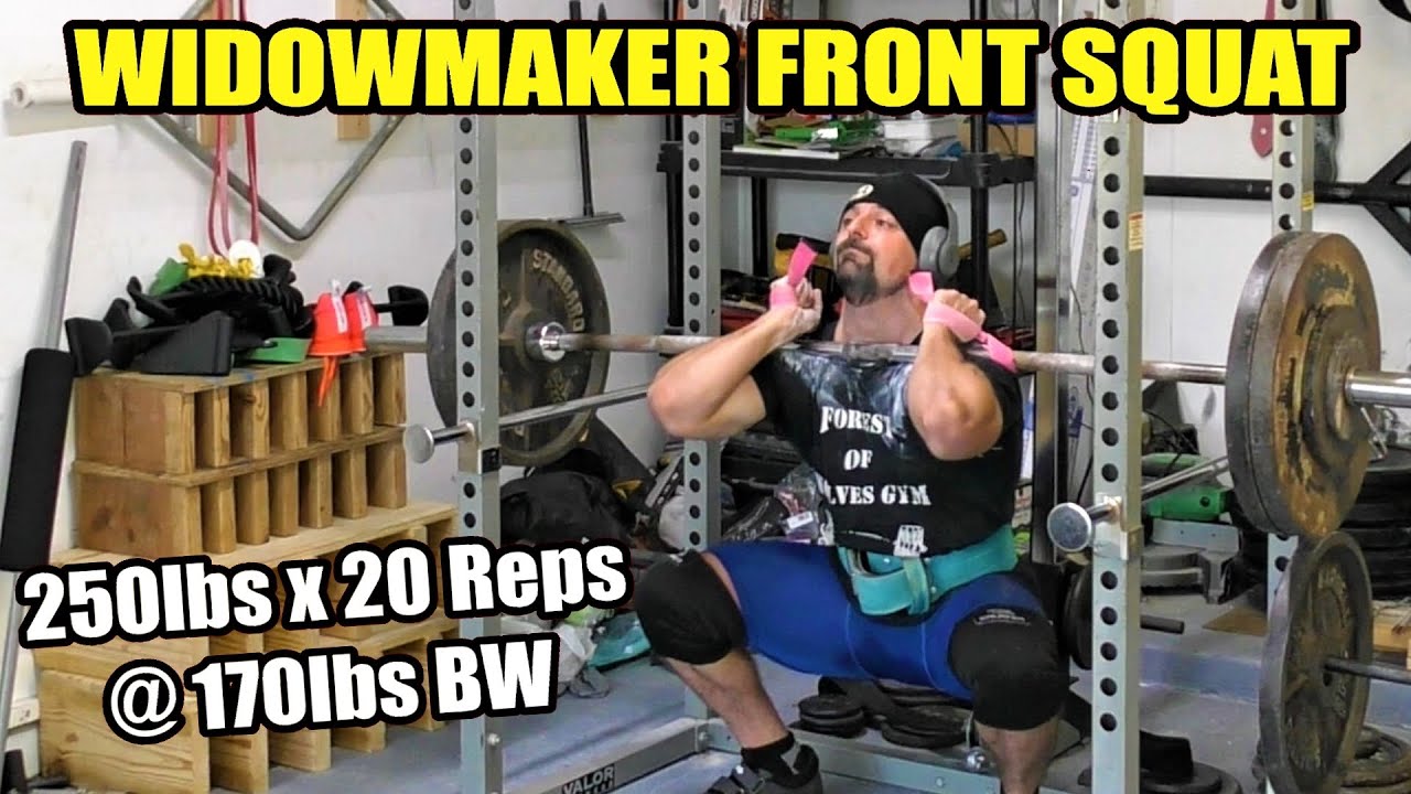 Front Squat 250lbs for 20 Reps! (Body weight 170lbs)