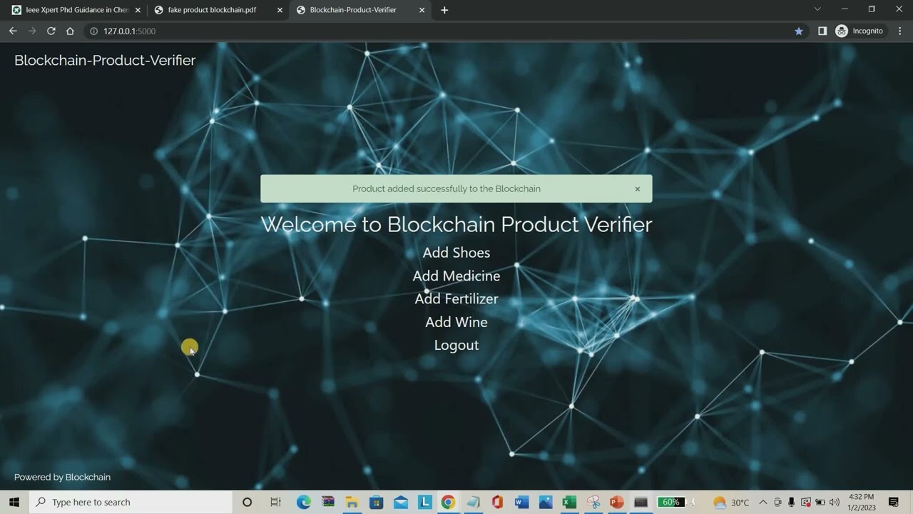 Fake Product Identification using Blockchain Technology