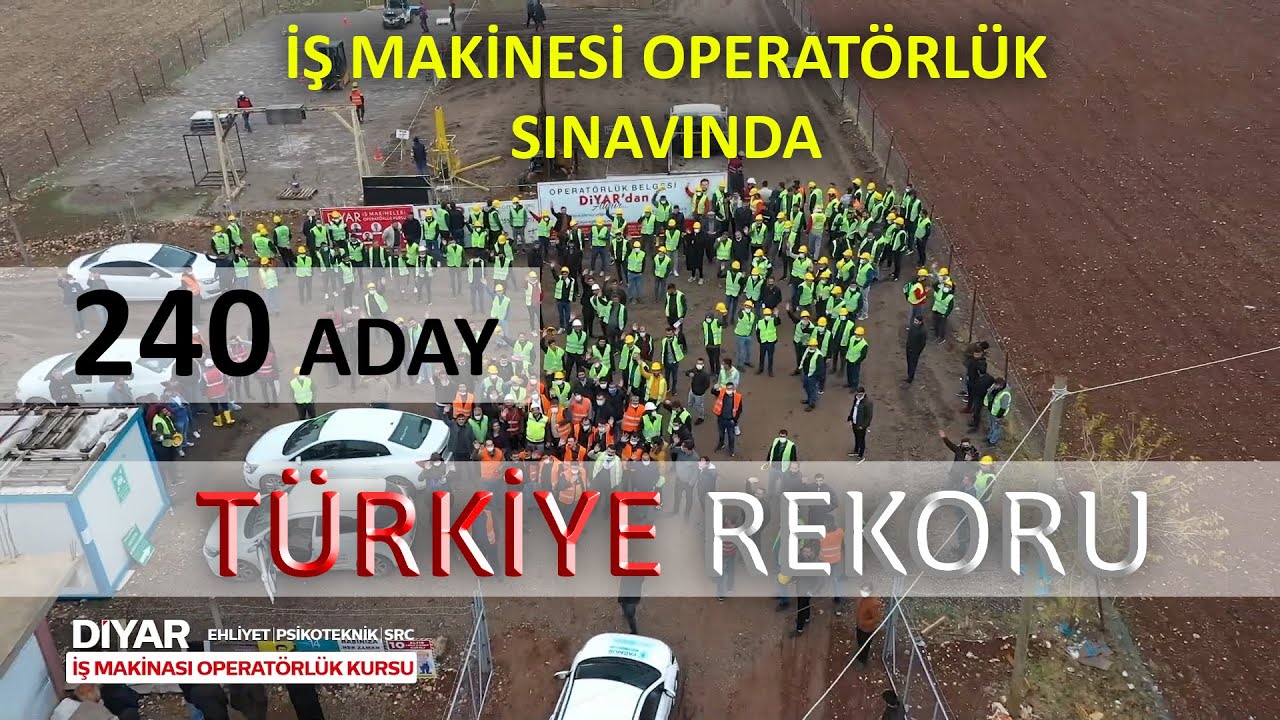 DİYARBAKIR'DA 2021'İN REKORU KIRILDI   #diyarişmakinasıoperatörlükkursu #rekor #sınav