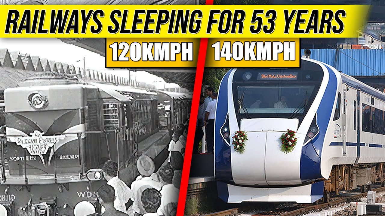 Why Indian Railways So Slow after 53 Years || HINDI || रेलवे ने कभी स्पीड क्यों नहीं बढ़ाई?