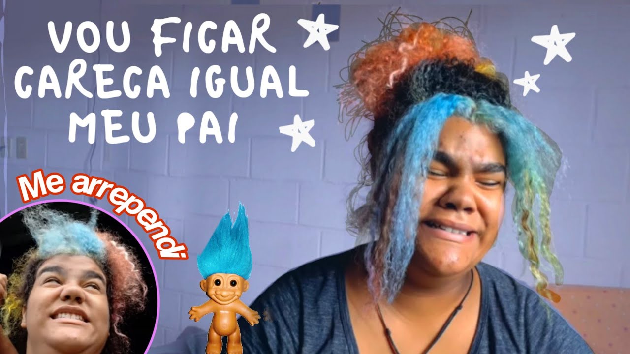 Tentando ressuscitar meu cabelo🤡