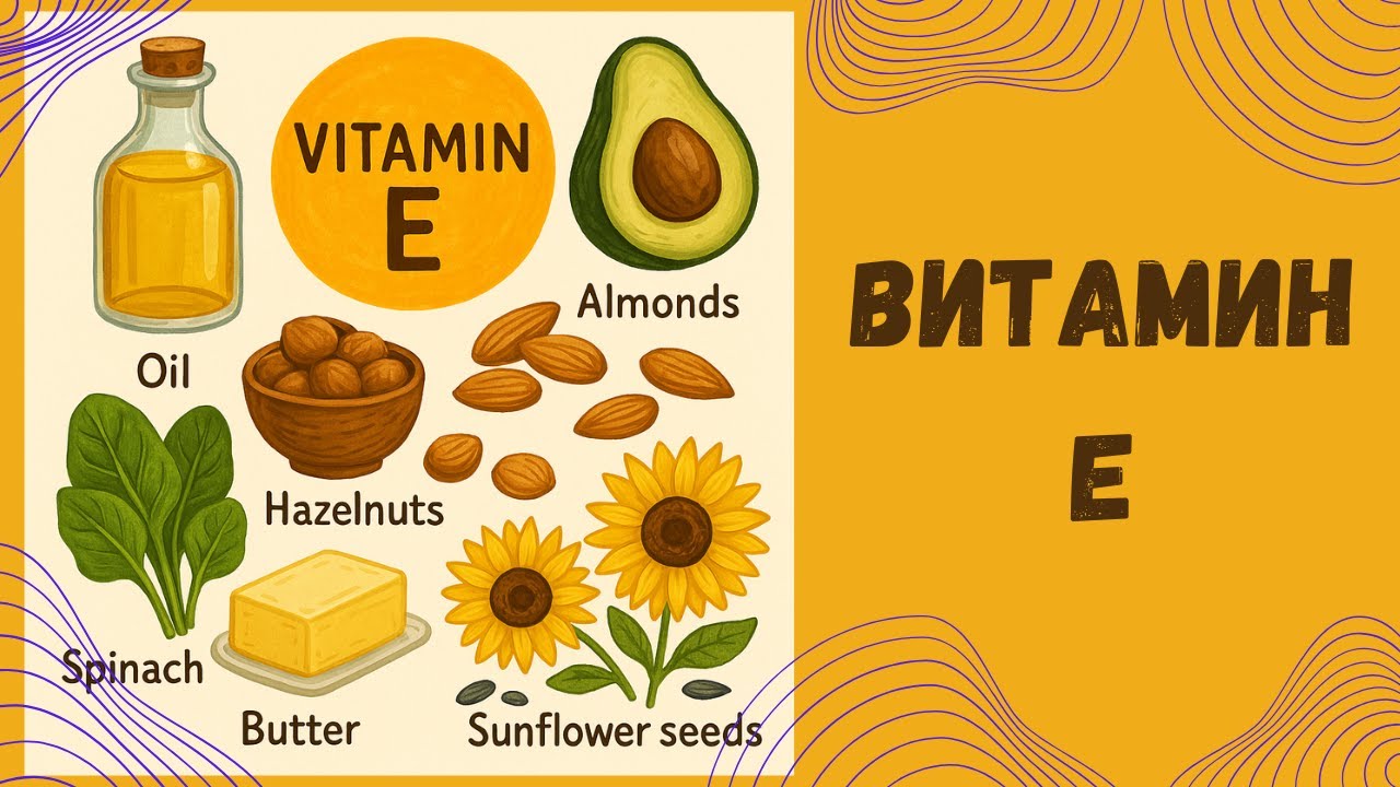 Витамин Е. Функции, дефицит, симптомы.