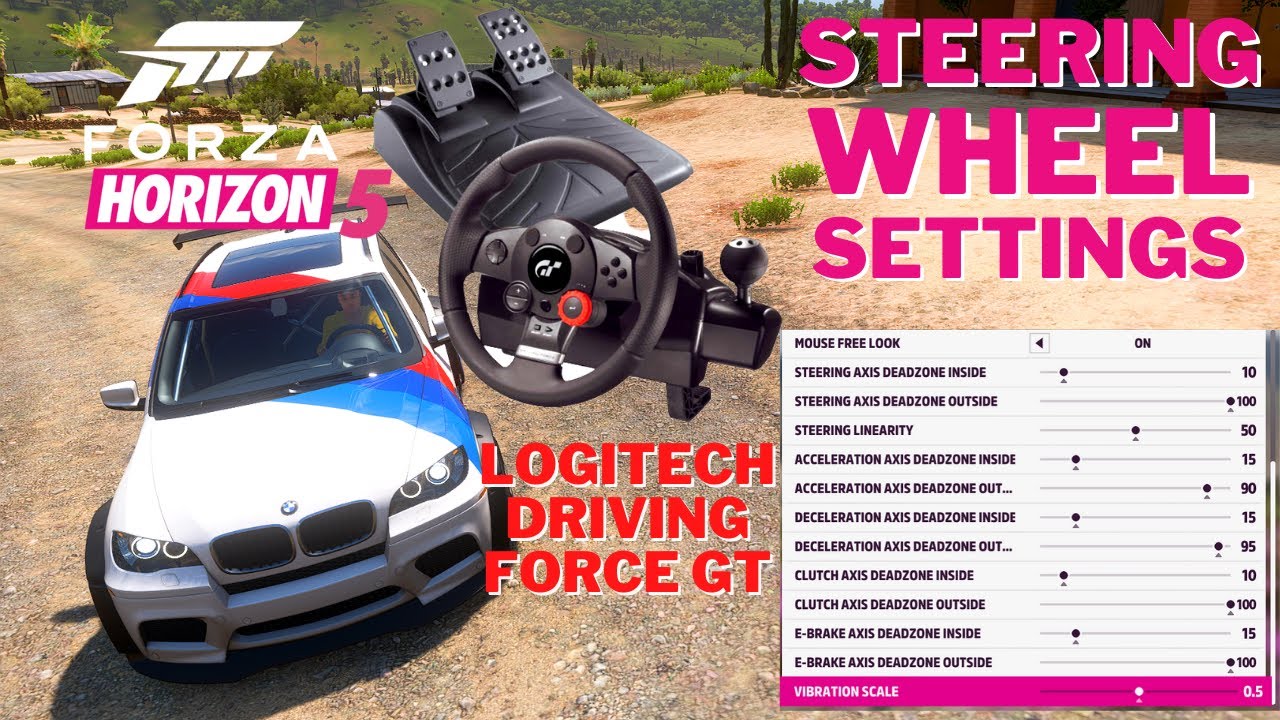 Forza Horizon logitech driving force  Gt Steering Wheel Best Settings And Gameplay Test