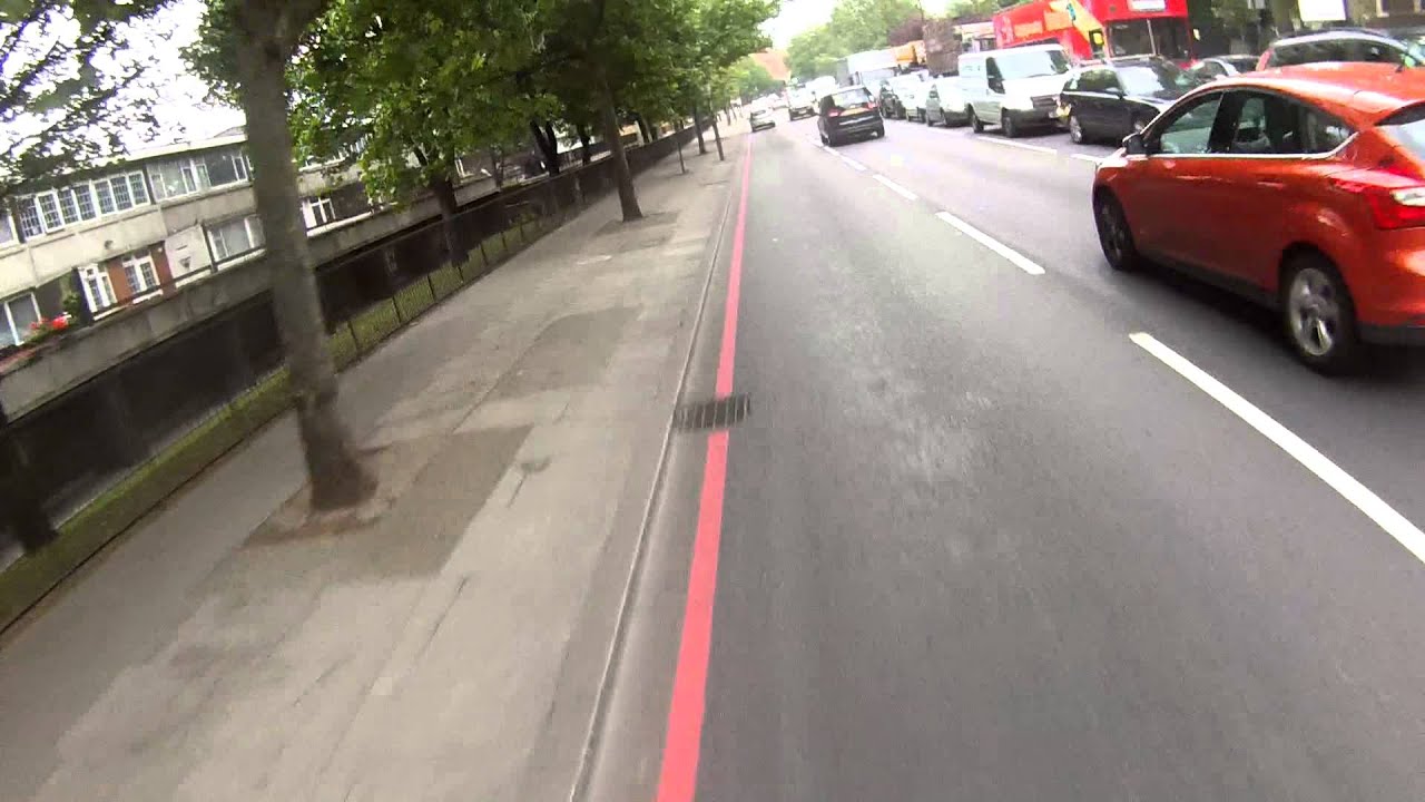 Friendly bus driver left hooks me then flips me the bird!