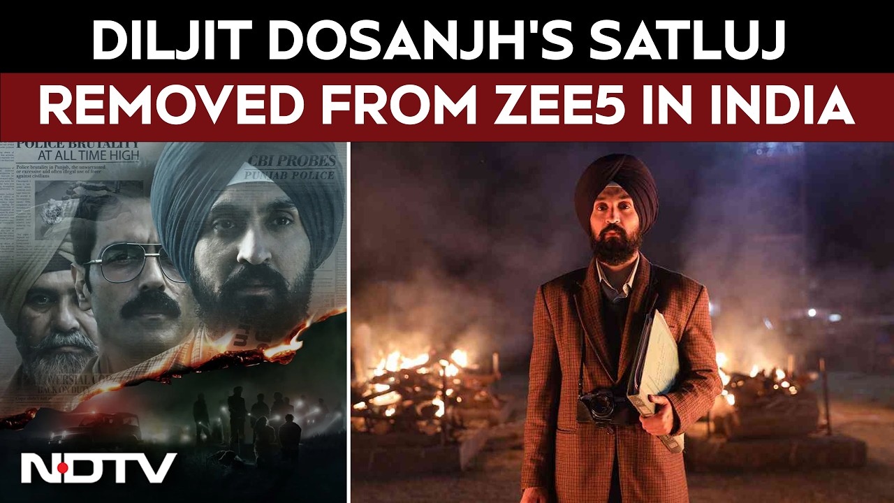 Satluj Movie Removed | Diljit Dosanjh's Satluj Removed From Zee5 In India Two Days After Release
