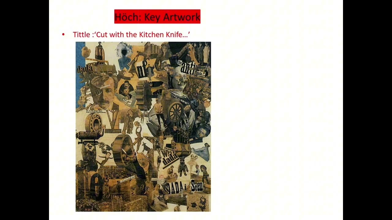Renown masters of Montage :Hannah Hoch and John Heartfield