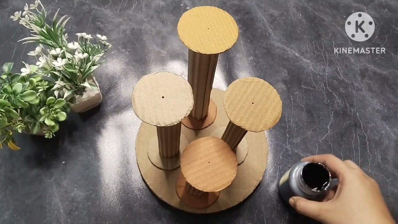 Diy diya🪔holder making ideas/diwali special craft ideas/beautiful cardboard holder making ideas💡 