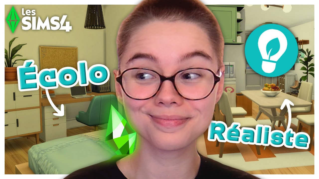 VOUS L'ATTENDIEZ, LA VOICI : Une VRAIE maison écologique dans Les Sims 4 COMME dans la vie ! 🍃