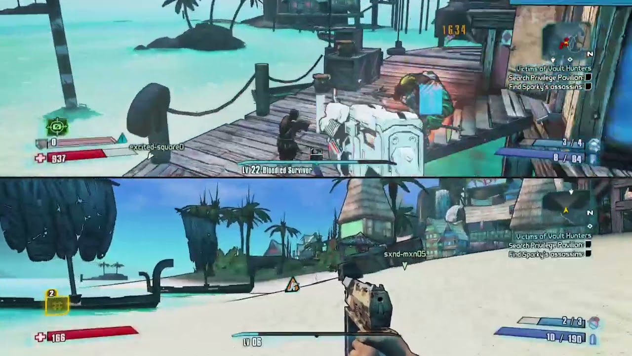 BORDERLANDS 2 LETS LVL UP MY PARTNER (Part 2/11)