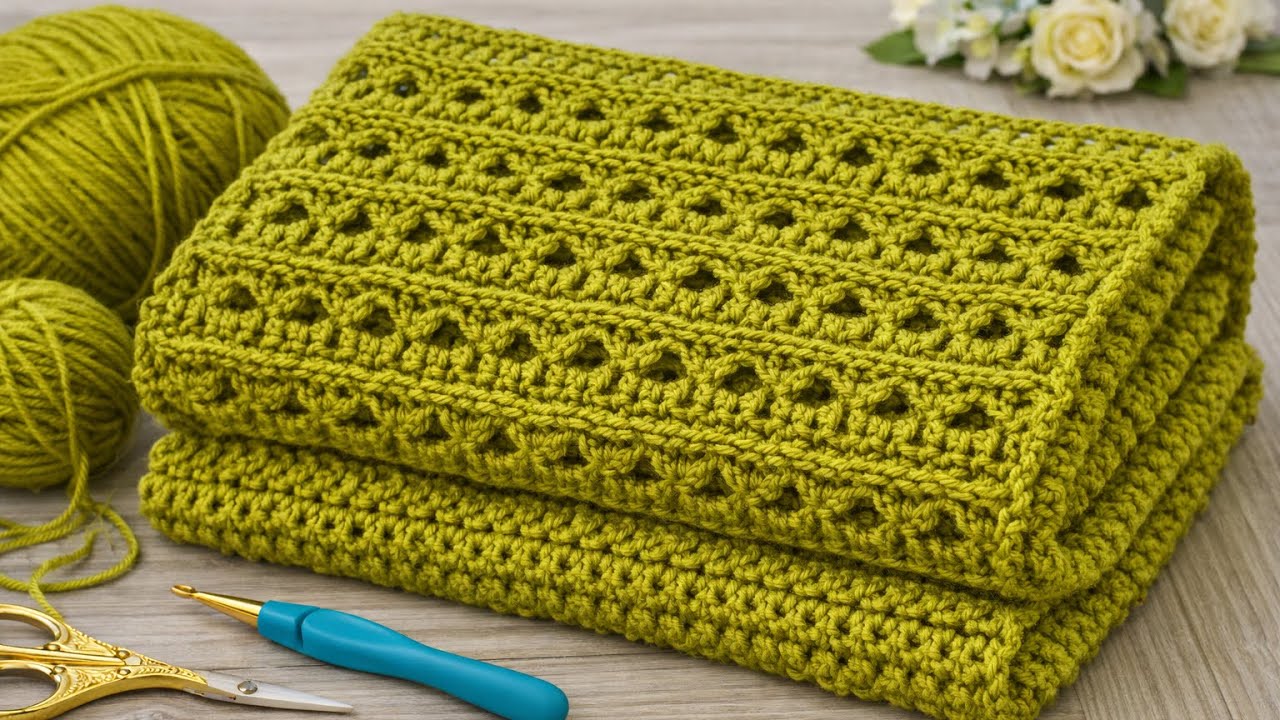 Super Easy Crochet Baby Blanket Pattern for Beginners (Step by Step)