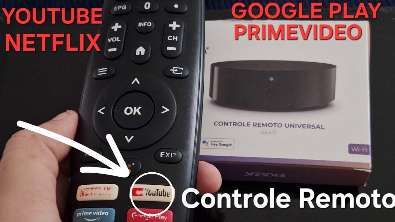 Controle Smart IR / infravermelho não mapeia botão YouTube, Home, Netflix ou Voltar (Alexa)