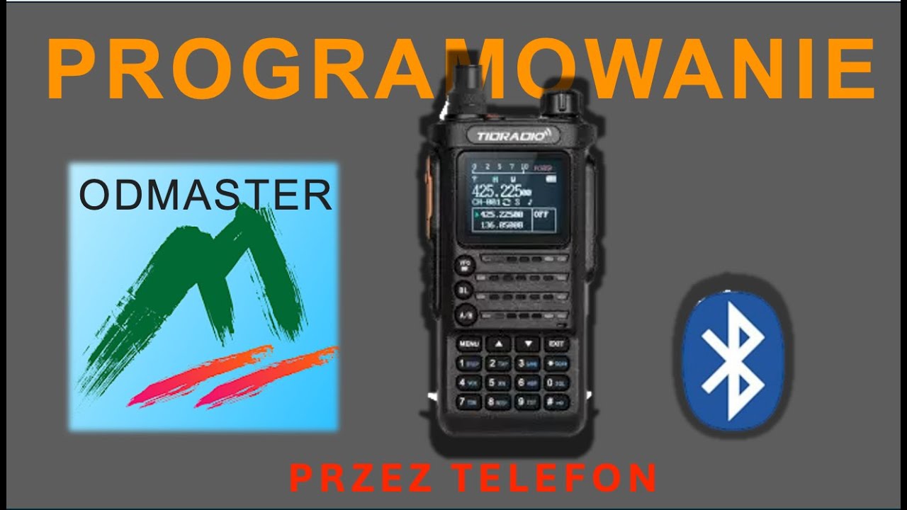Programowanie radia przez BLUETOOTH - ODMASTER na przykładzie TIDRadio H8