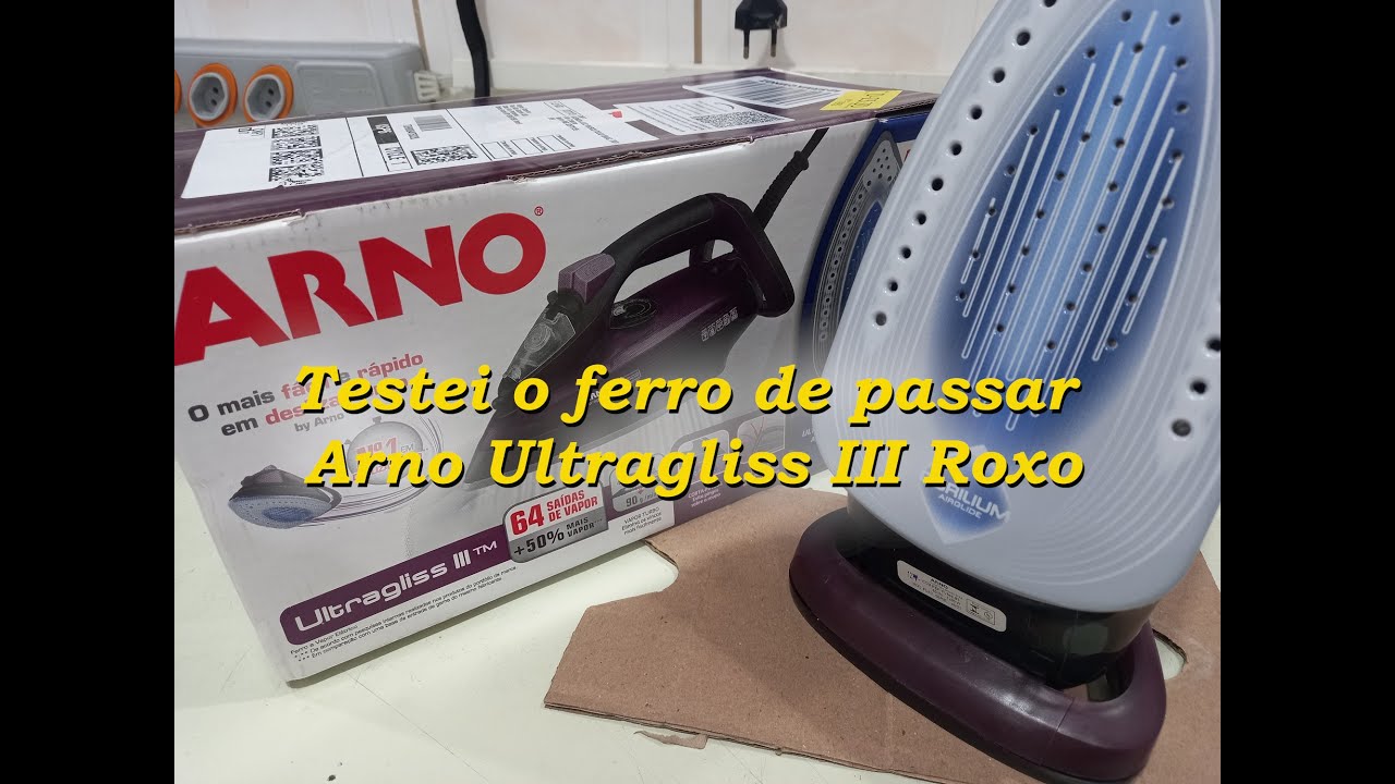 Arno Ultragliss 3 - O mais top desta linha !!! O Ferro de Passar Roxo mais caro desta linha