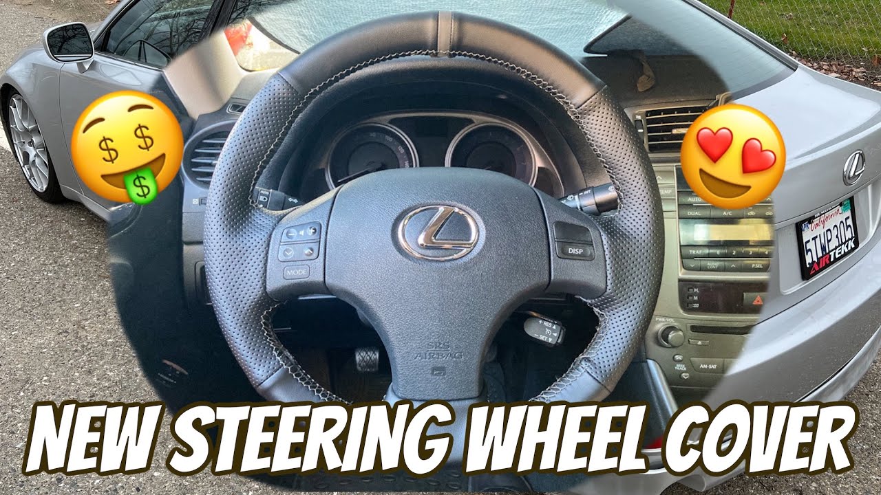 New Leather Steering Cover for a 2006 Lexus is250