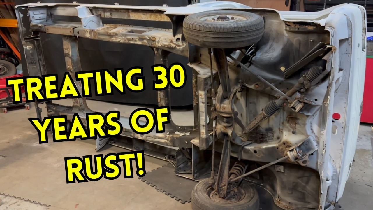 TIME TO FIX THIS RUSTY 1986 KEI TRUCK CHASSIS! BUZZWELD TREATMENT!