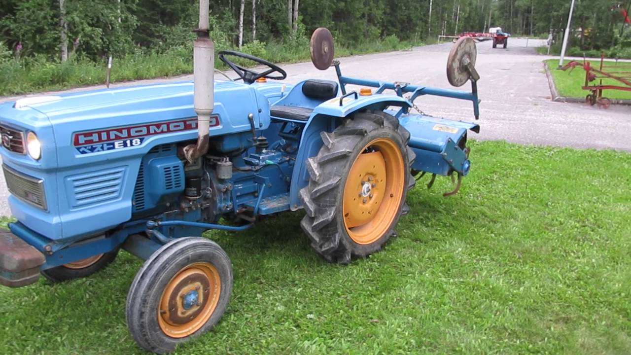Hinomoto E18 jyrsimellä