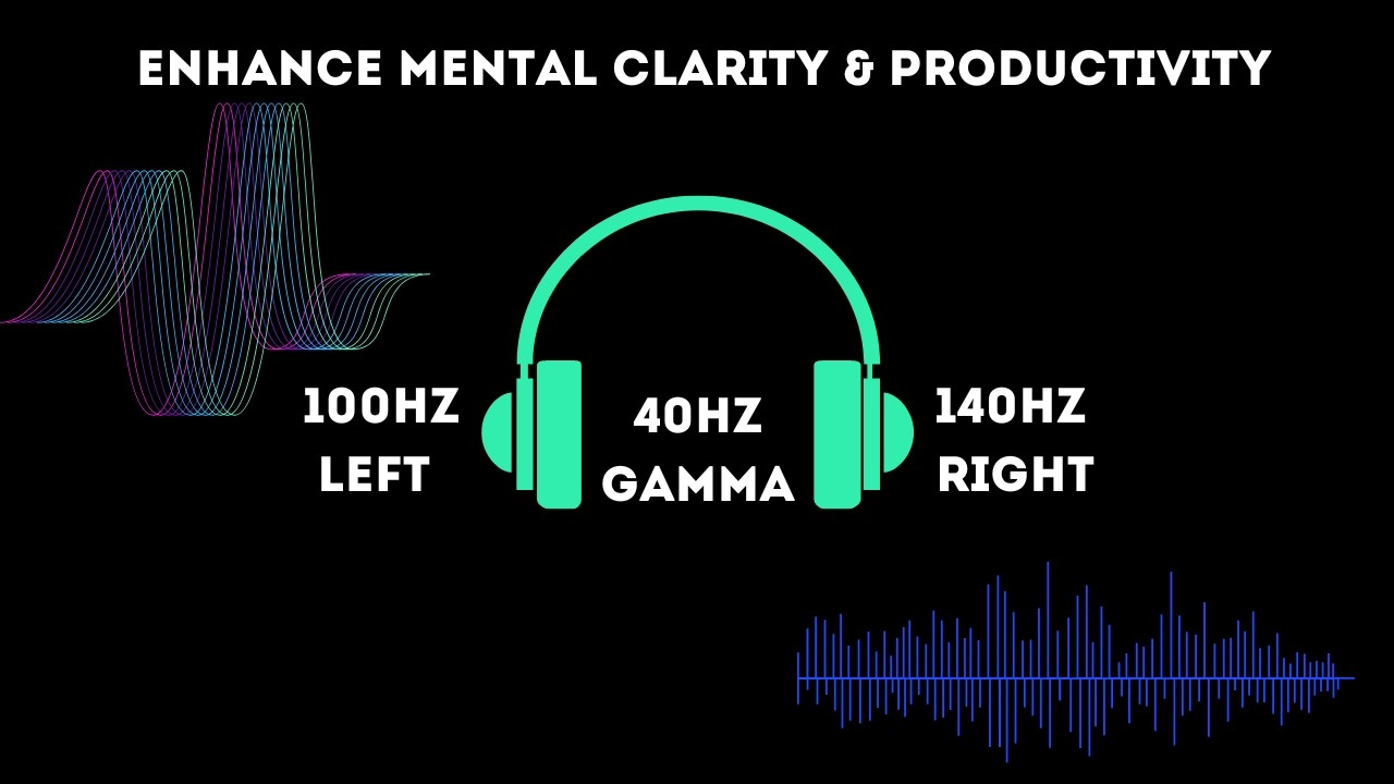 Binaural Beats for Deep Work | 40Hz Gamma Brainwave Music | Enhance Mental Clarity & Productivity