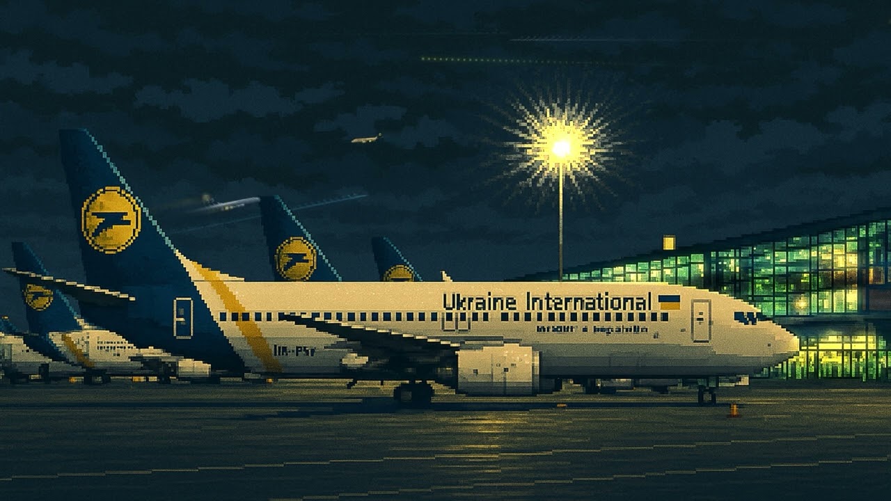 🛬 Lo-fi - Relax at the Airport at Night + Aircraft Sounds. Атмосфера нічного аеропорту