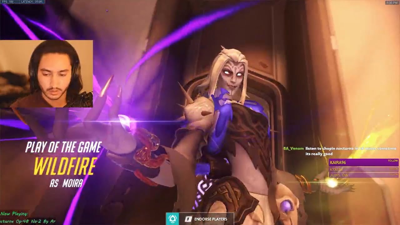 POTG! TESLA INSANE MOIRA OVERWATCH GAMEPLAY SEASON 30