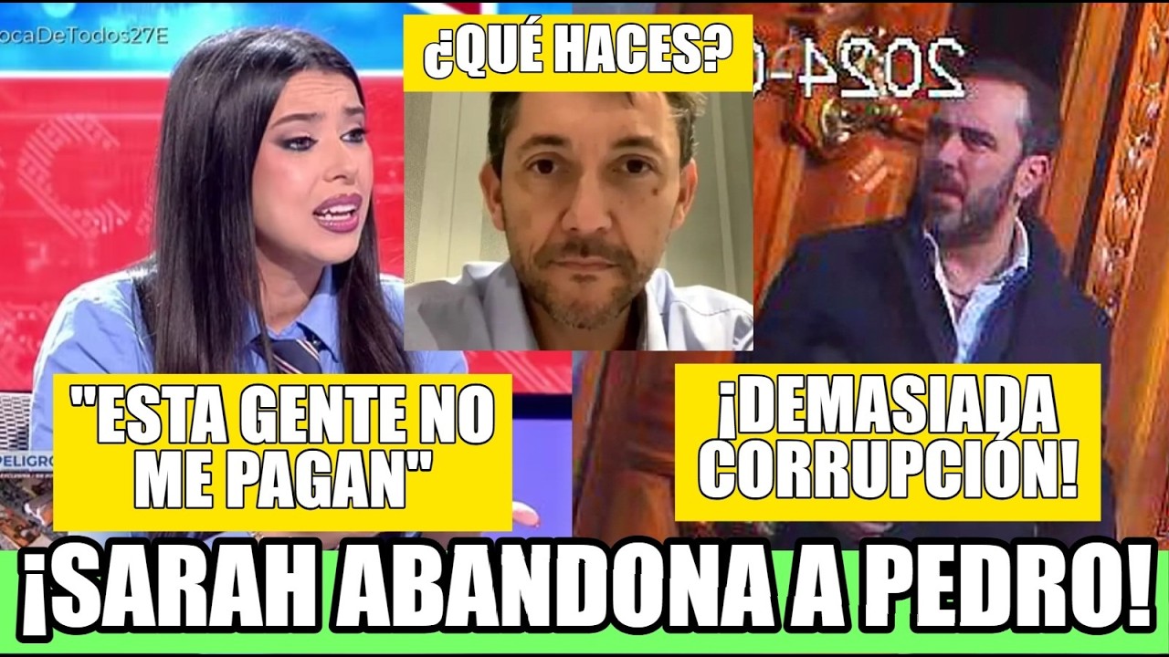 SARAH SANTAOLALLA RENIEGA DE PEDRO SANCHEZ Y DEJA TIRADO AL PSOE