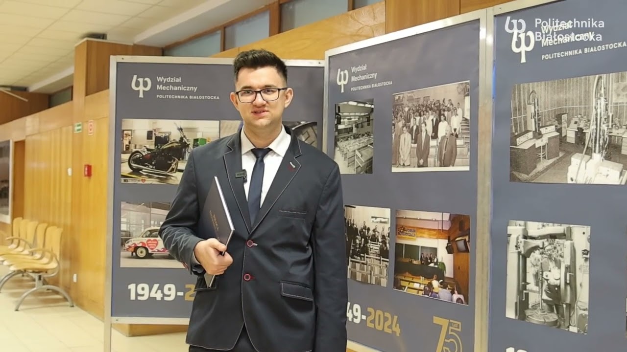 Mateusz Piaścik został inżynierem automatyki i robotyki na Wydziale Mechanicznym PB