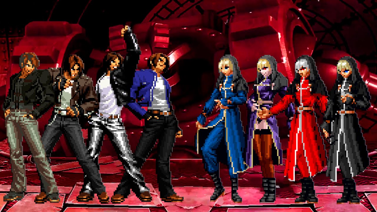 [KOF Mugen] Kyo Kusanagi Team vs Goeniko Team
