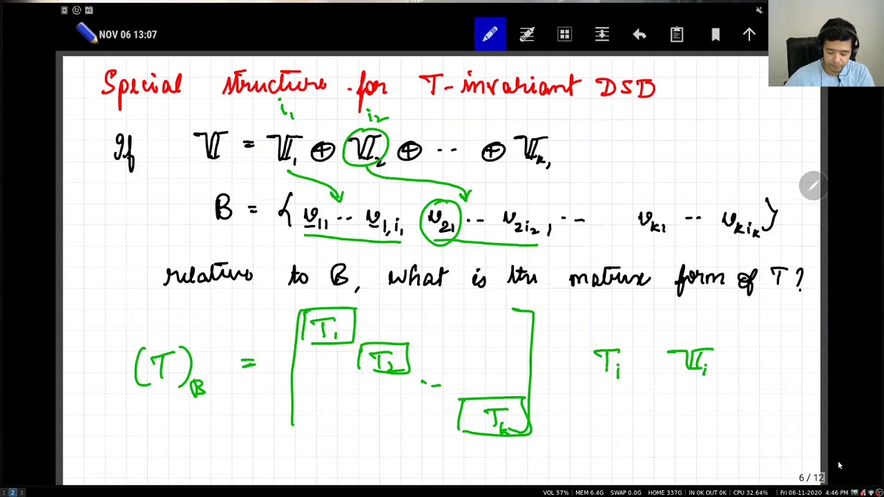 EE5609 Matrix theory lecture 18: primary decomposition theorem