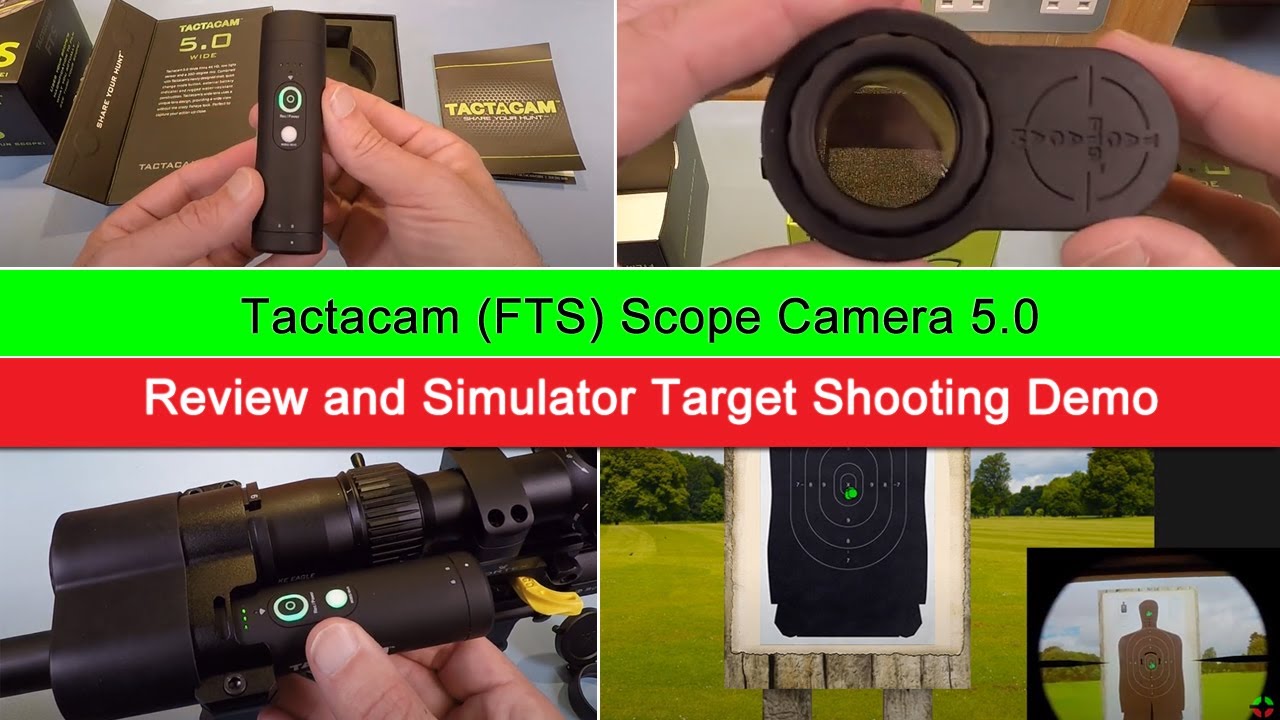 Tactacam (FTS) Scope Camera 5.0* Review and Simulator Target Shooting Demo