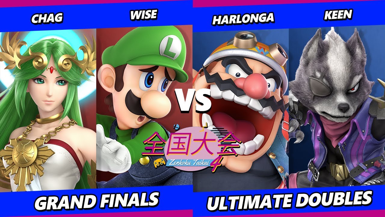 Zenkoku Taikai 4 GRAND FINALS - Chag & Wise Vs. Harlonga & Keen - Smash Ultimate - SSBU
