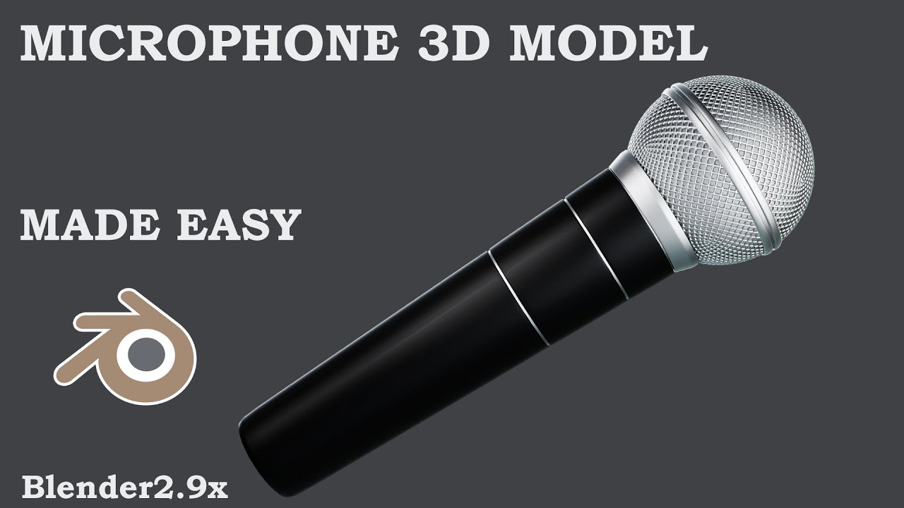how to model a microphone in blender 2.91 easy guide step by step