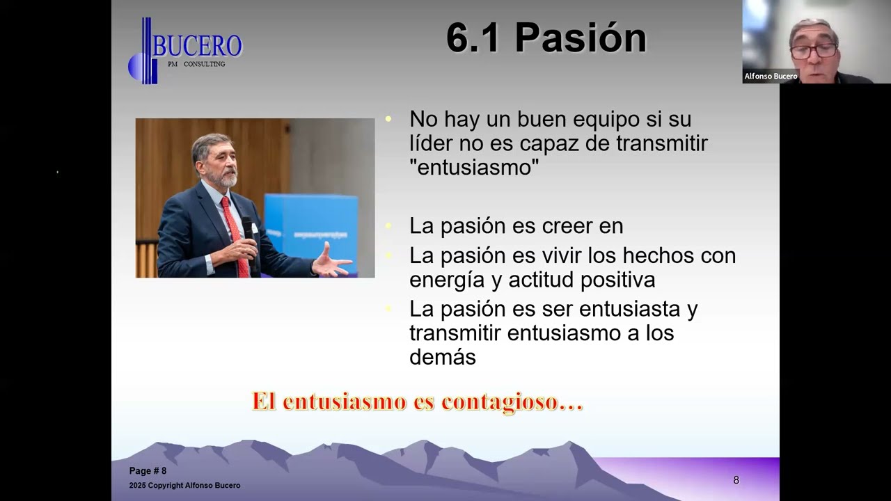 [PMIA - Webinar]: Hoy es un gran día: Actitudes para conseguir el éxito de un proyecto. A. Bucero