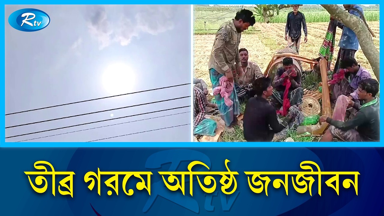 রাজধানী ঢাকাসহ ৪১ জেলায় মৃদু তাপপ্রবাহ | Mild heatwave Bangladesh | Rtv News