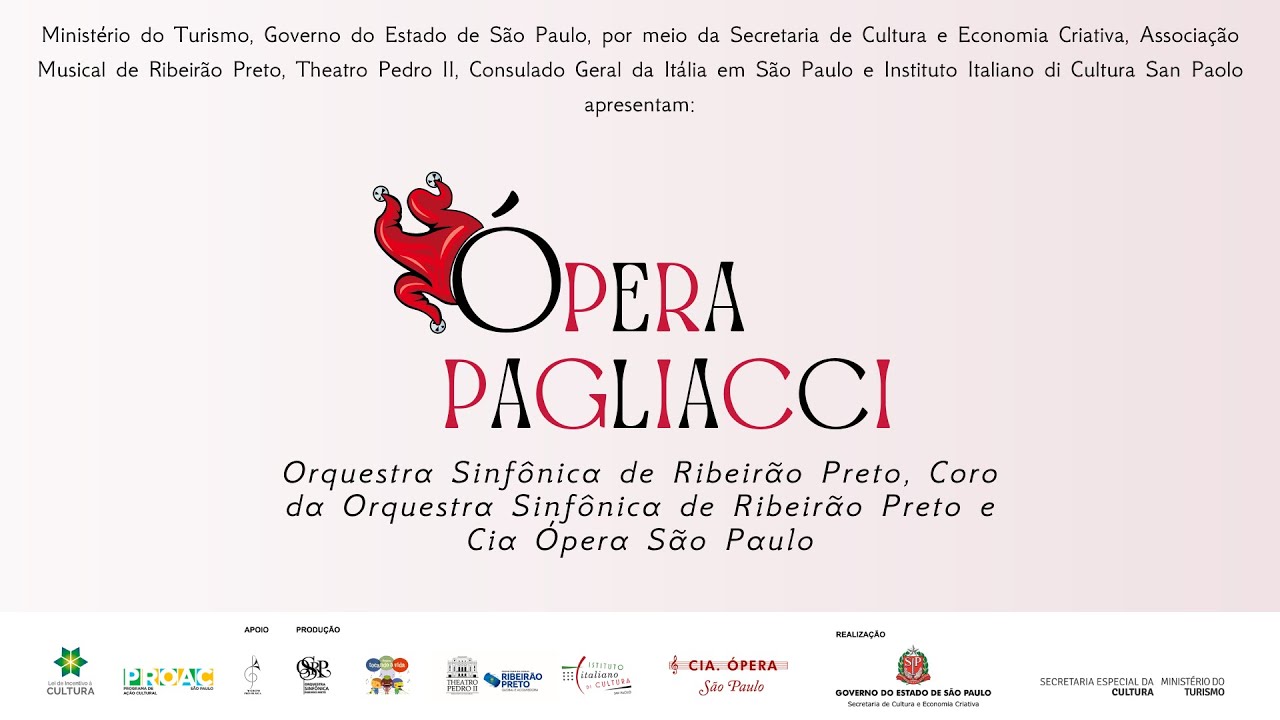Série Concertos Especiais - Ópera I Pagliacci - Orquestra Sinfônica de Ribeirão Preto