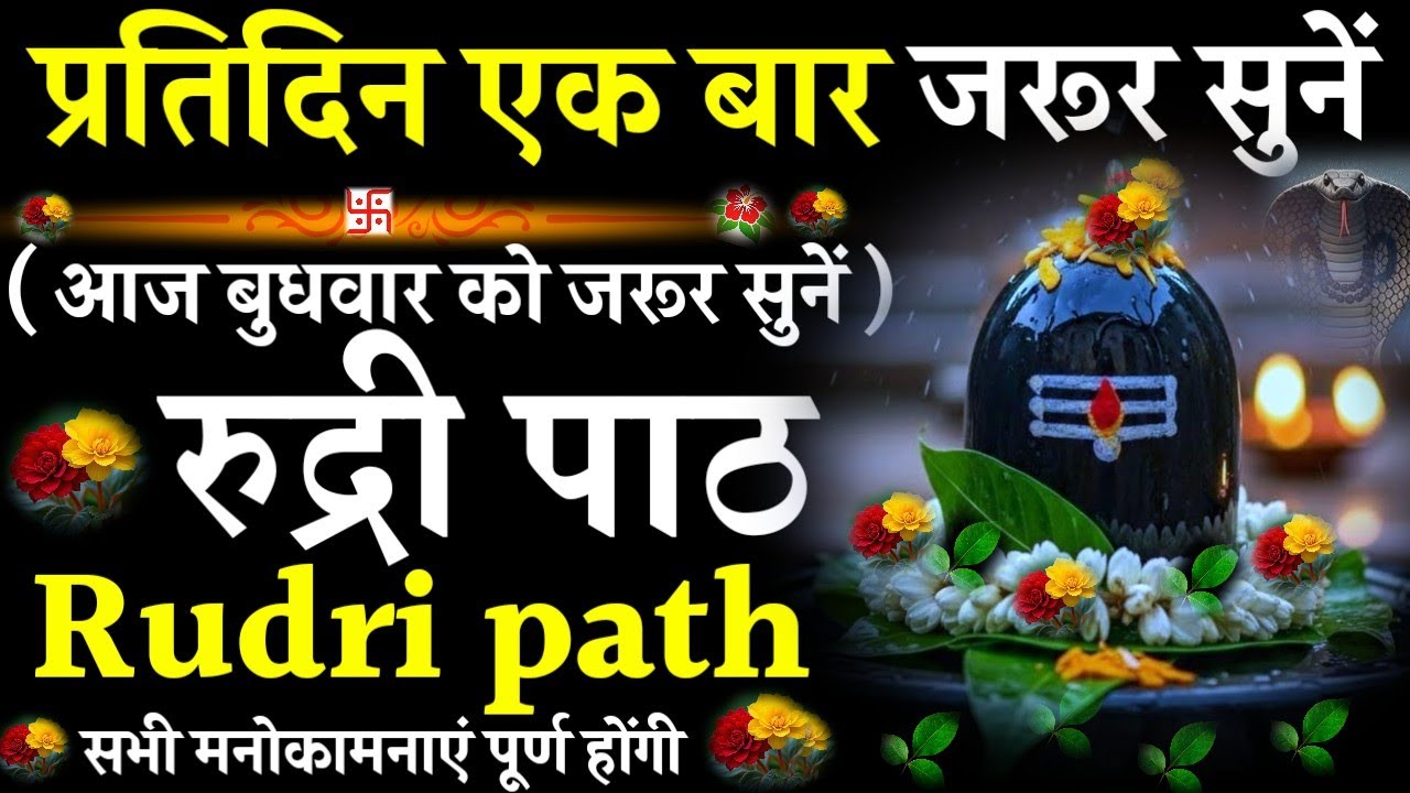 Rudri path || रुद्री पाठ|प्रतिदिन एक बार जरूर सुनें|#@pujapathmantrastotra_shakti9 #rudripath #shiv 