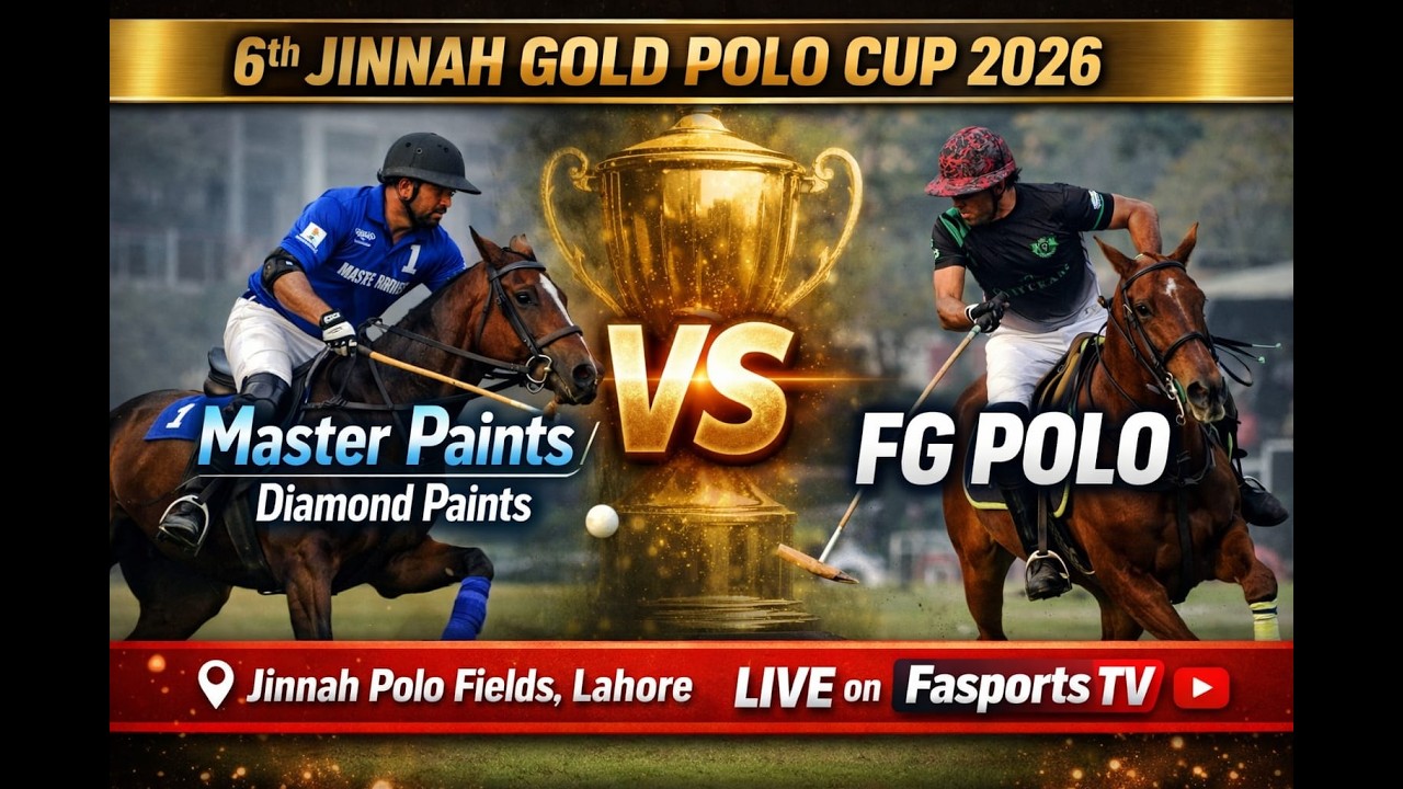 6th Jinnah 🏆 Gold Polo Cup 2026 | FG Polo VS Master/Diamond Paints