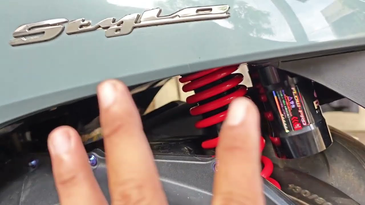 GANTI SHOCK RCB FLOW PRO KE HONDA STYLO || TUTORIAL GANTI SHOCK BELAKANG HONDA STYLO