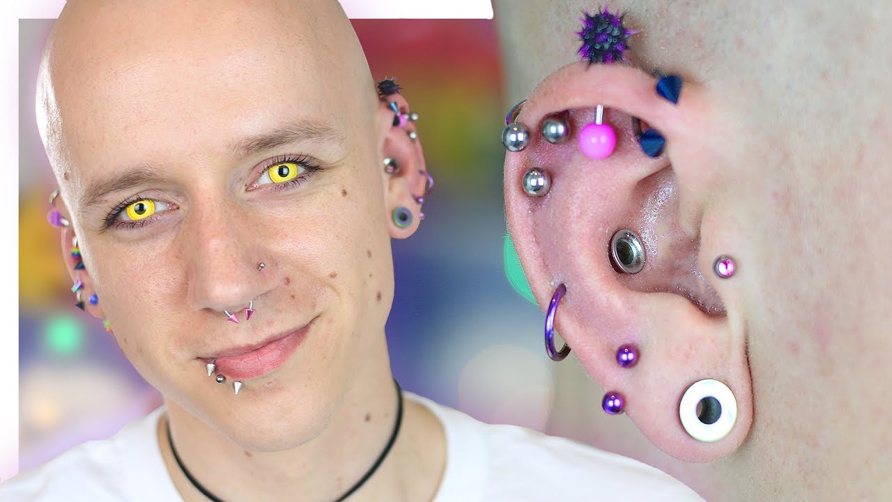 Piercing Jewellery Haul & Trying Them On | Roly