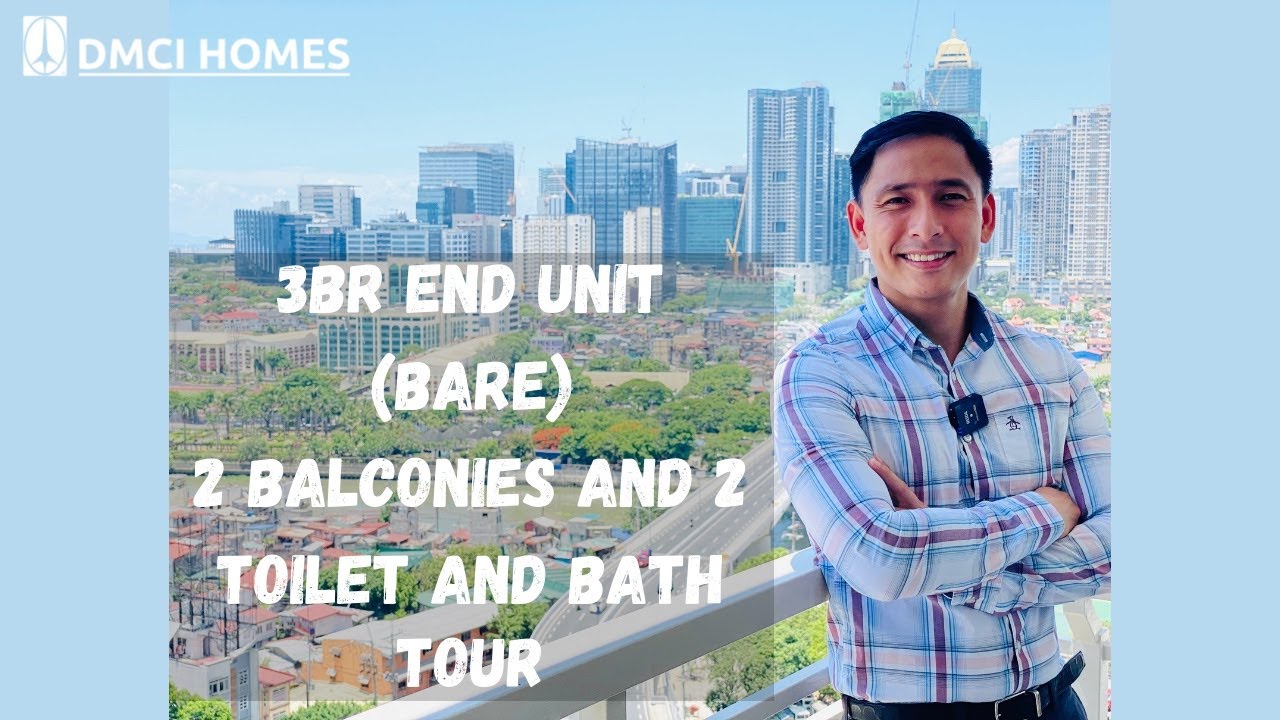 DMCI Homes 3BR End Unit Condo Tour | Bare Type | Turnover Finishes