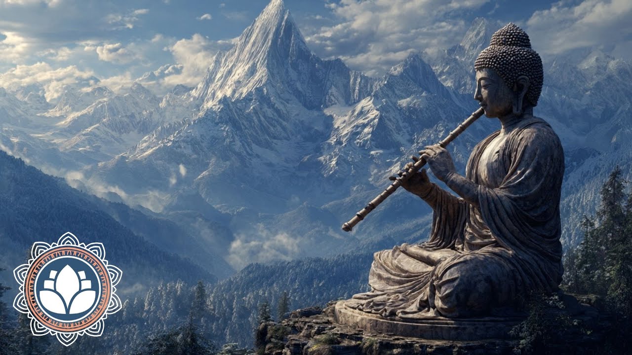 Whispers of the Himalayas 🏔️ Calming Buddha's Flute | Meditation, Sleep, Yoga, Stress Relief Music